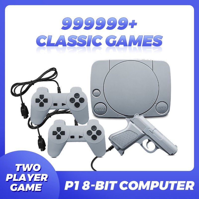Gaming Console Vintage - FC Plug-in console design, 8-bit game