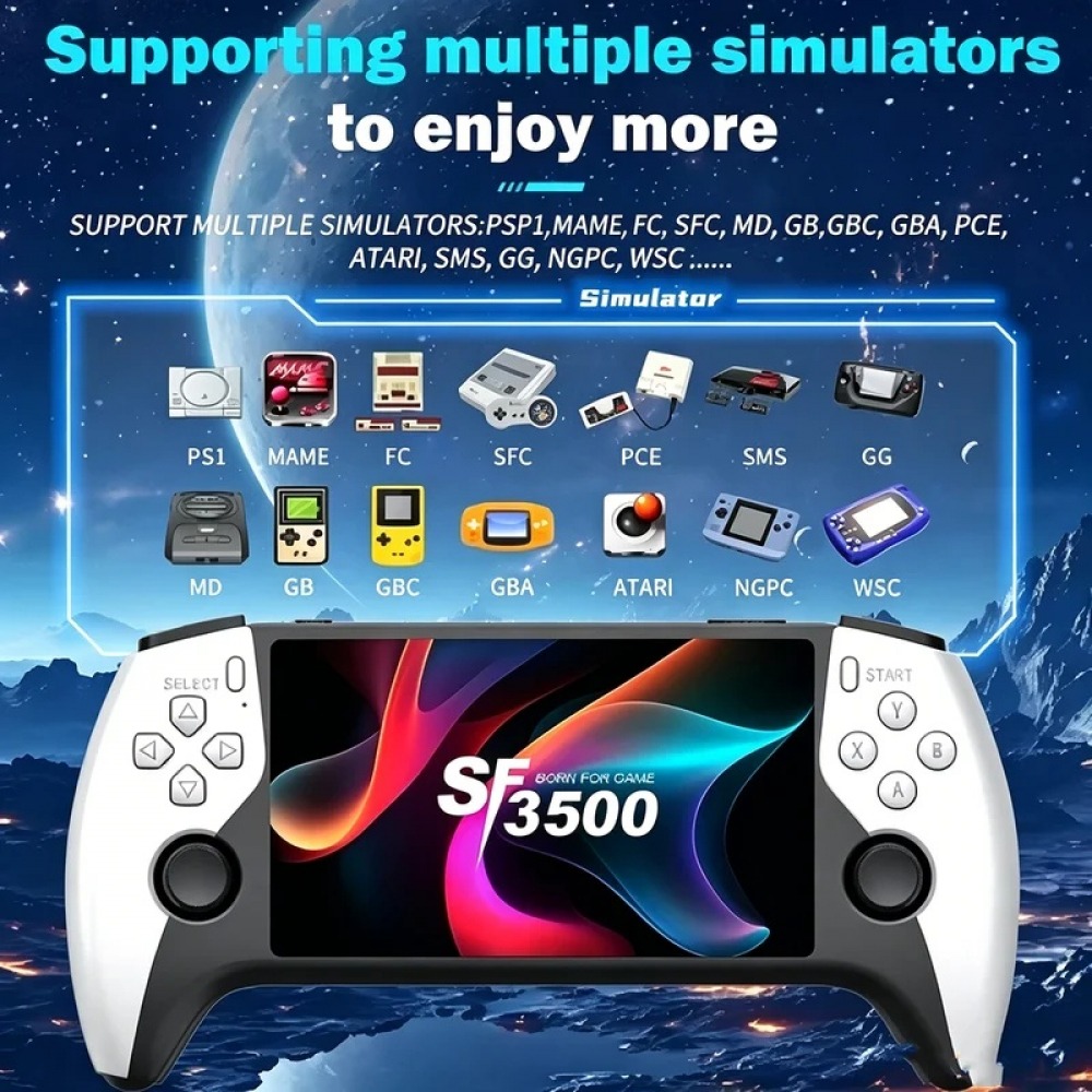 Gaming Console Vintage - SF3500 5 inch Handheld Game Console