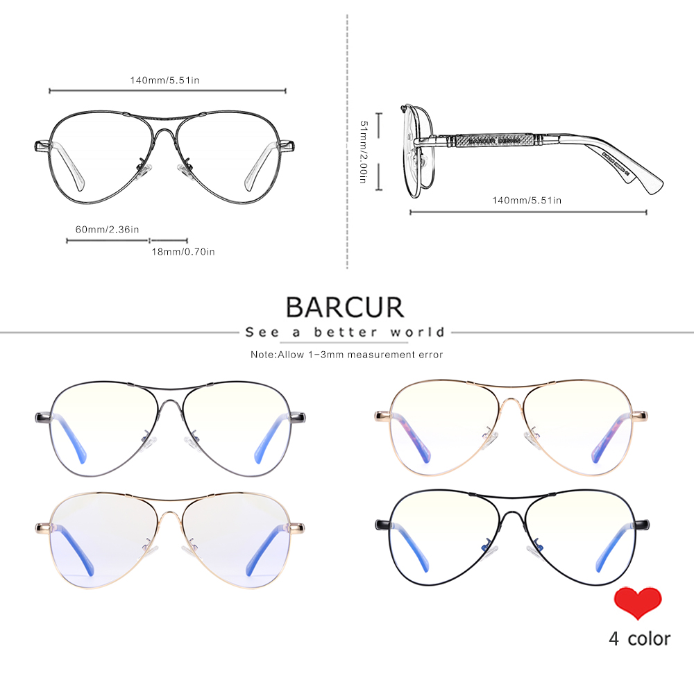 BARCUR Anti Blue Light Blockin - огляд і ціна Gaming Glasses Uv