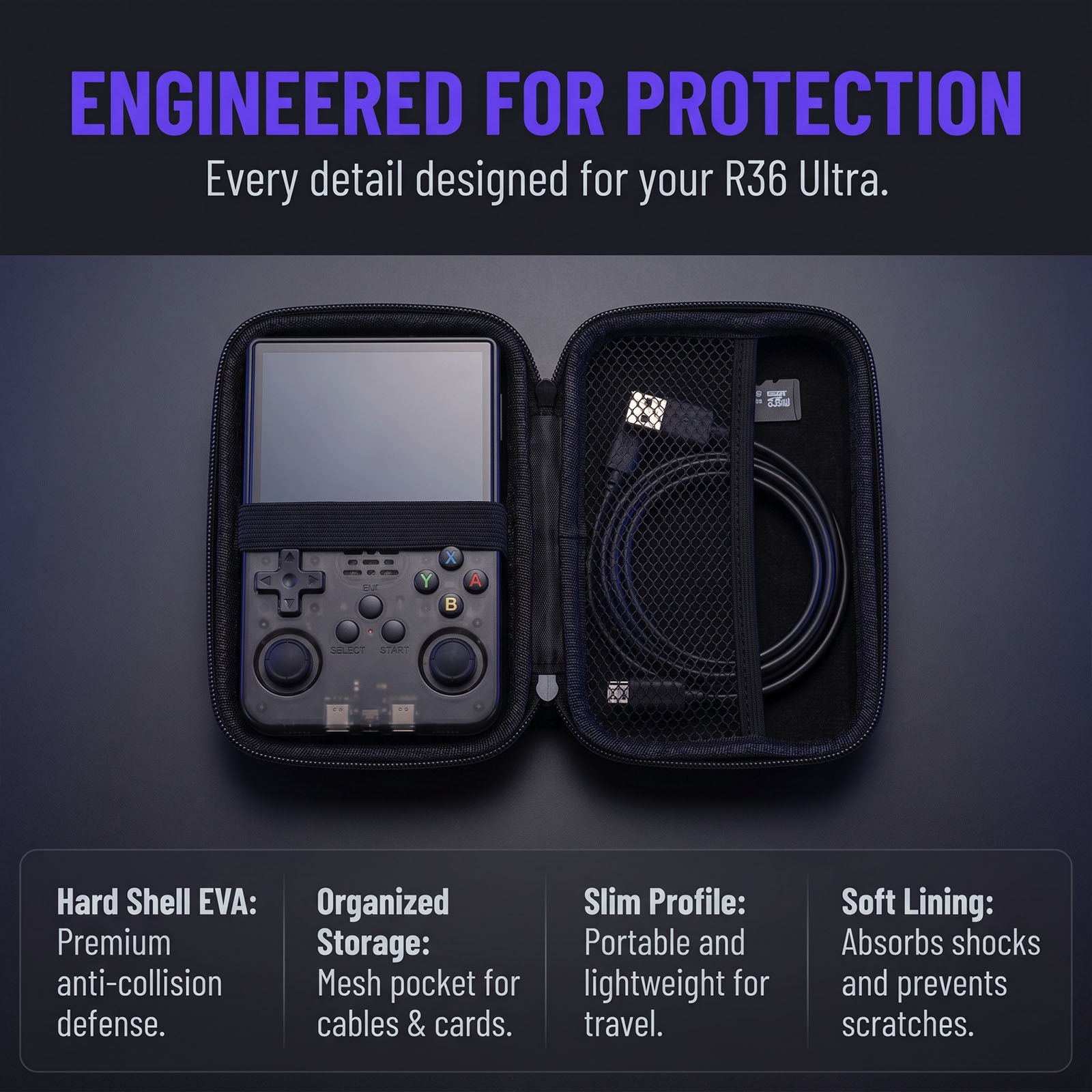 Storage Bag for R36 Ultra Hand - огляд і ціна Gaming Console R36 Ultra