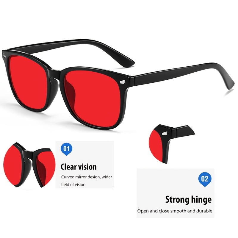 1pcs Red Lens Korean Polarized - огляд і ціна Gaming Glasses Uv