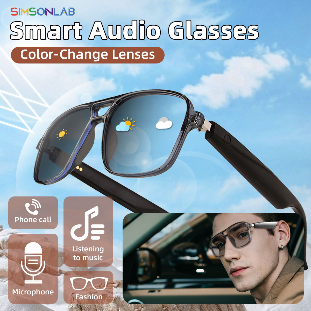 2025 NEW Smart Glasses Ai Voic - огляд і ціна Gaming Glasses Uv