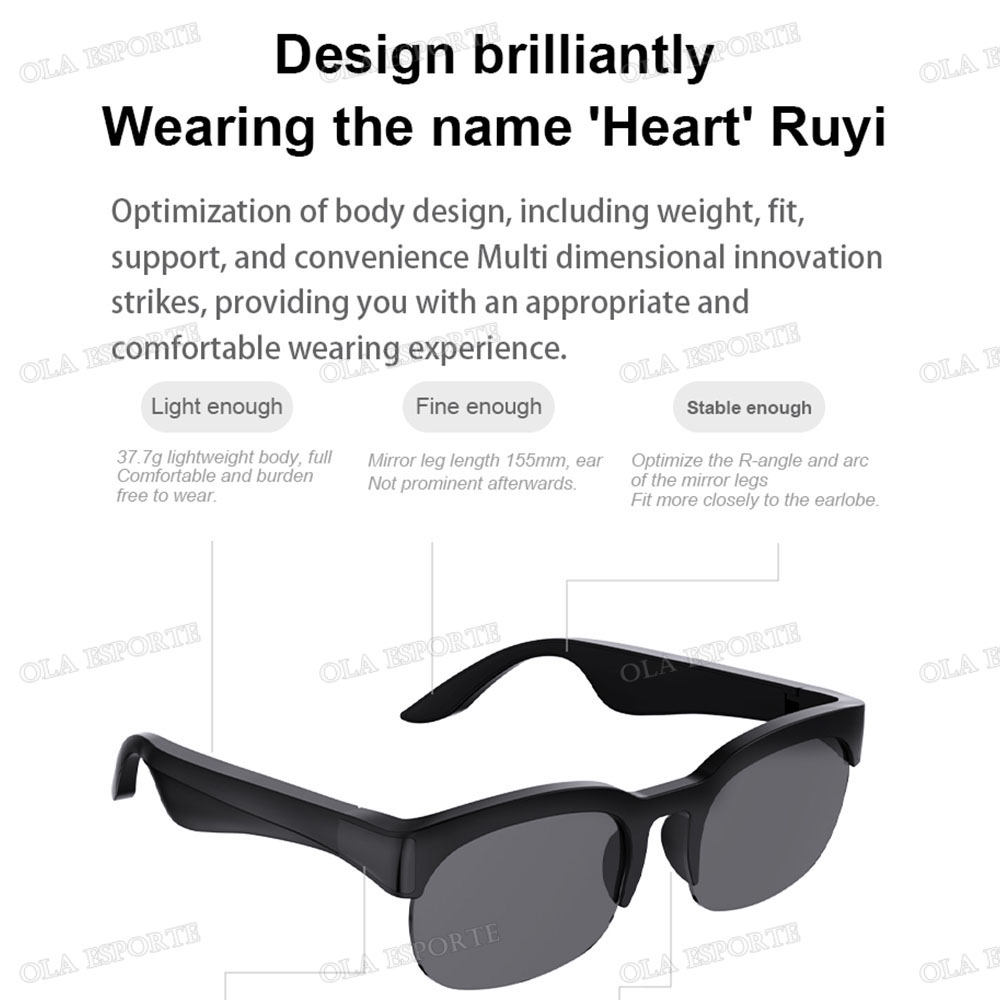 Smart Bluetooth V5.3 Sunglasse - огляд і ціна Gaming Glasses Uv