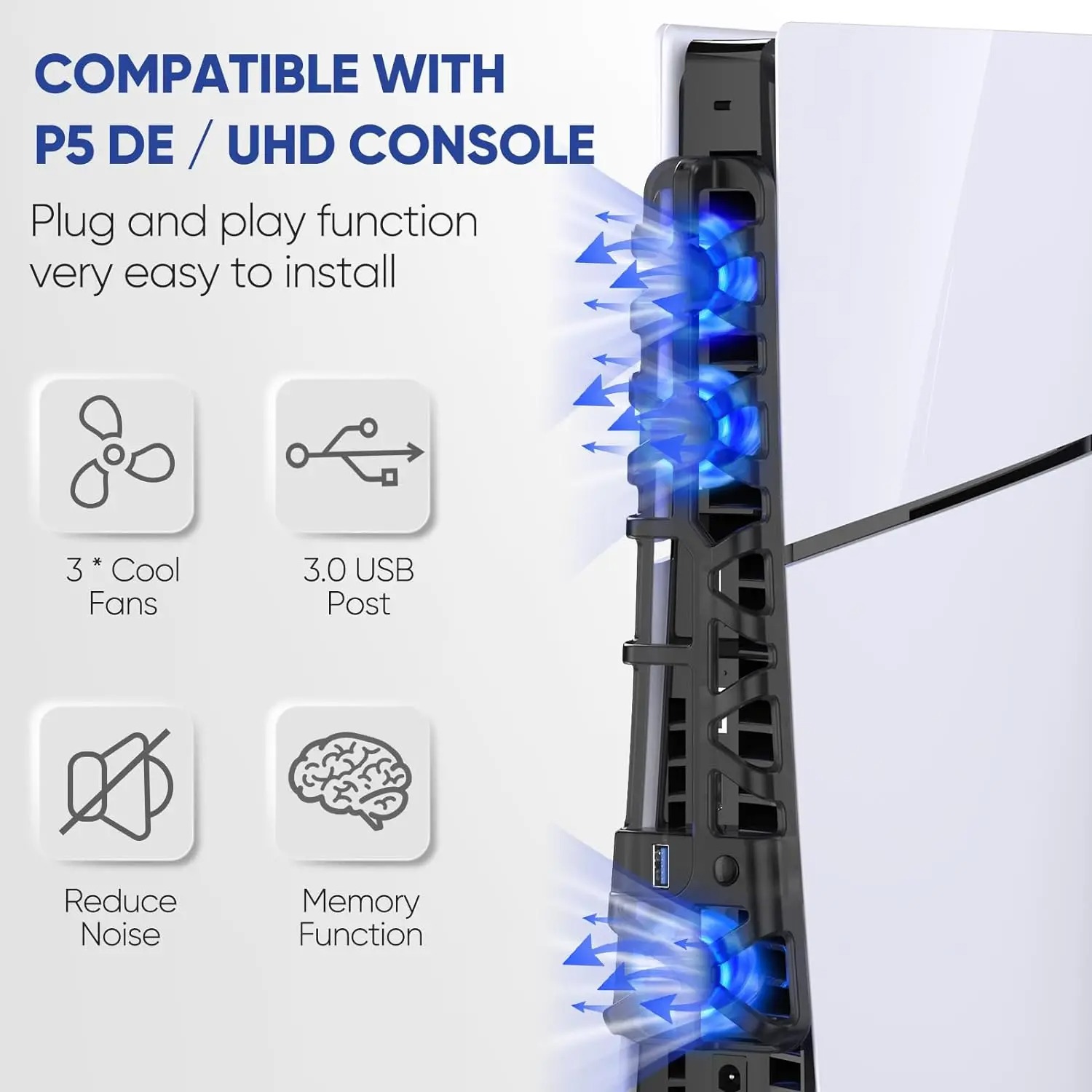 Cooling fan for PS5 Slim disc  - огляд і ціна Sony Console Ps5 Slim