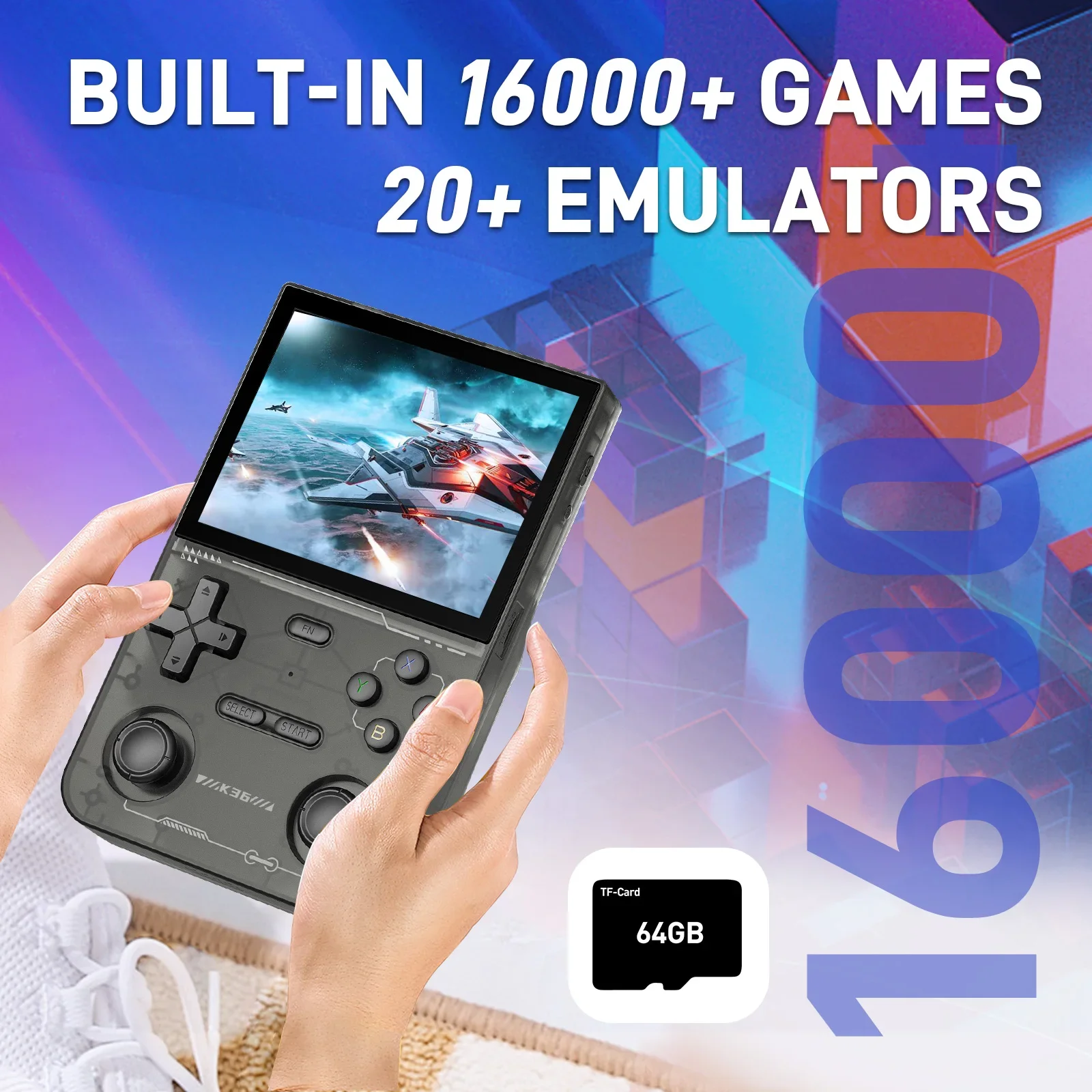 GAMINJA K36 3.5Inch IPS Screen - огляд і ціна Gaming Console K36