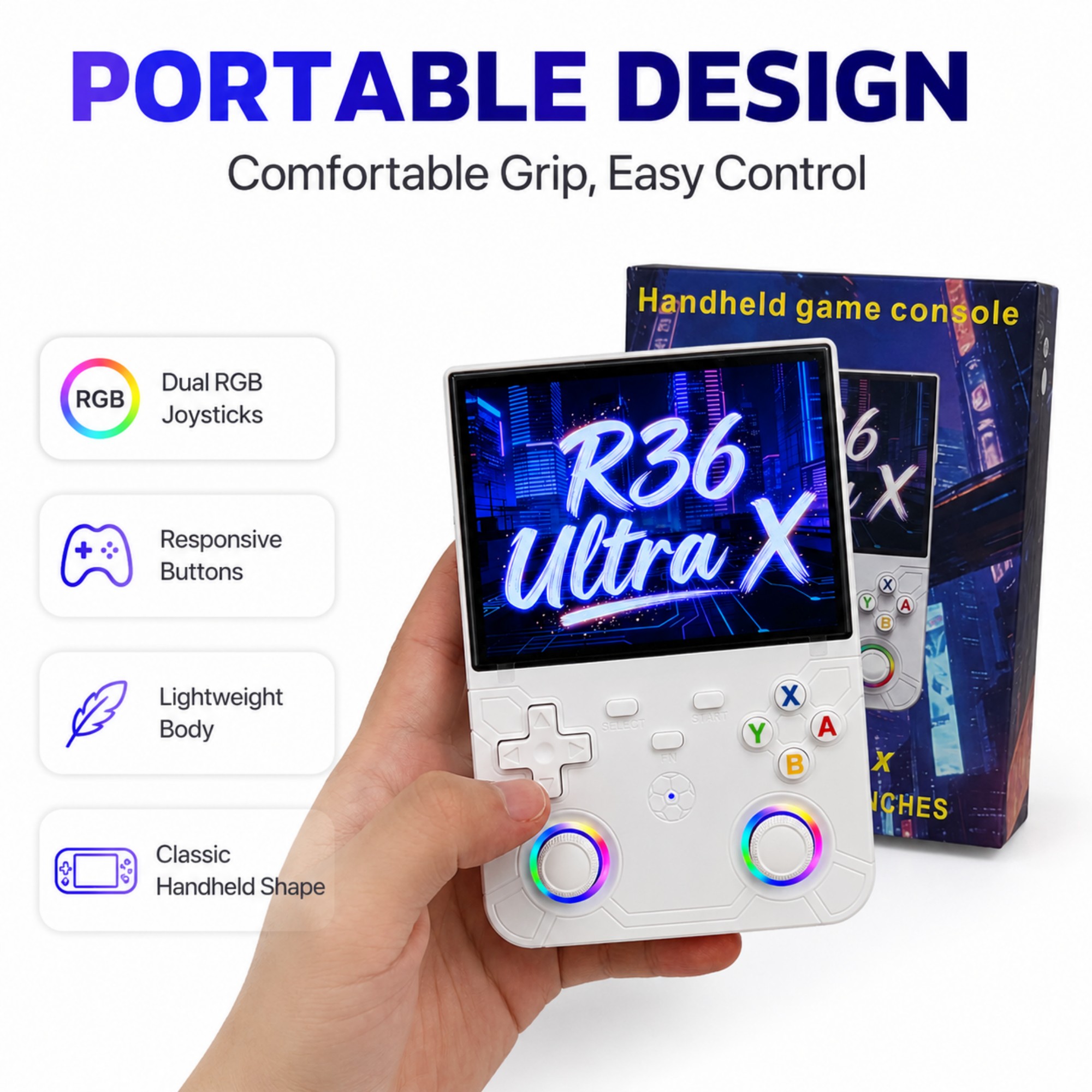 Retro Handheld Game Console R3 - огляд і ціна Gaming Console R36 Ultra