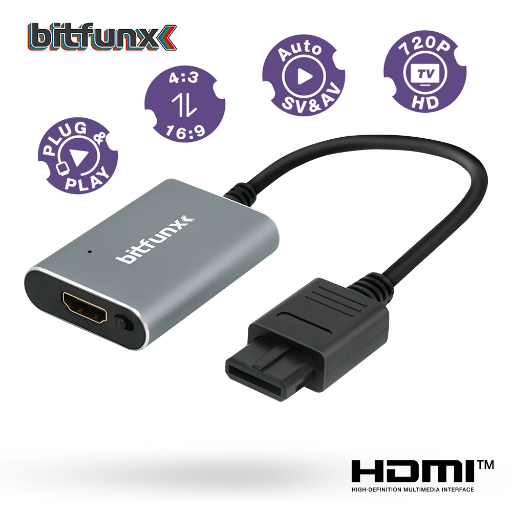 Bitfunx 720P HDMI™ Adapter S-v - огляд і ціна Gaming Console Nintendo
